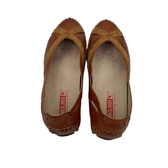 Pikolinos Brown Slip On Ballet Flats Size 40 Women's - Picture 5 of 9